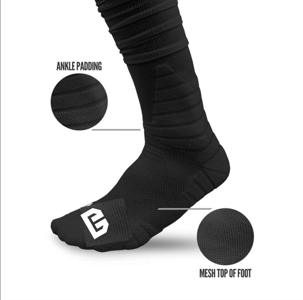 Black Scrunch Socks