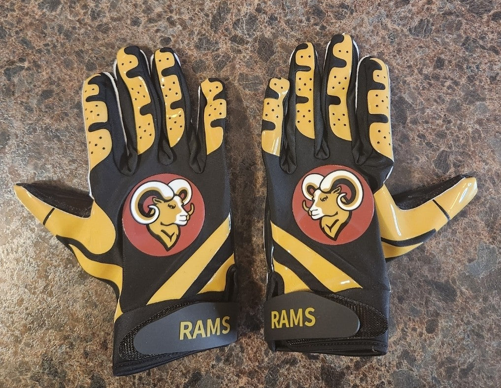 Rams Football Gloves