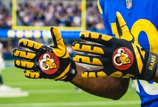 Rams Football Gloves