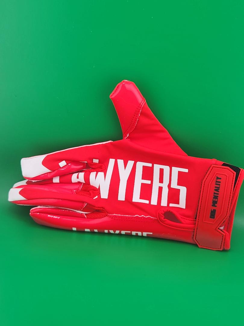 Lawyers Red Dawg Football Gloves