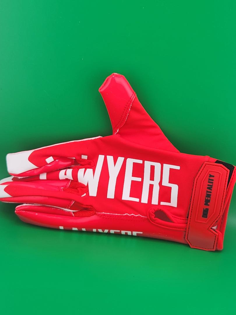 Lawyers Red Dawg Football Gloves