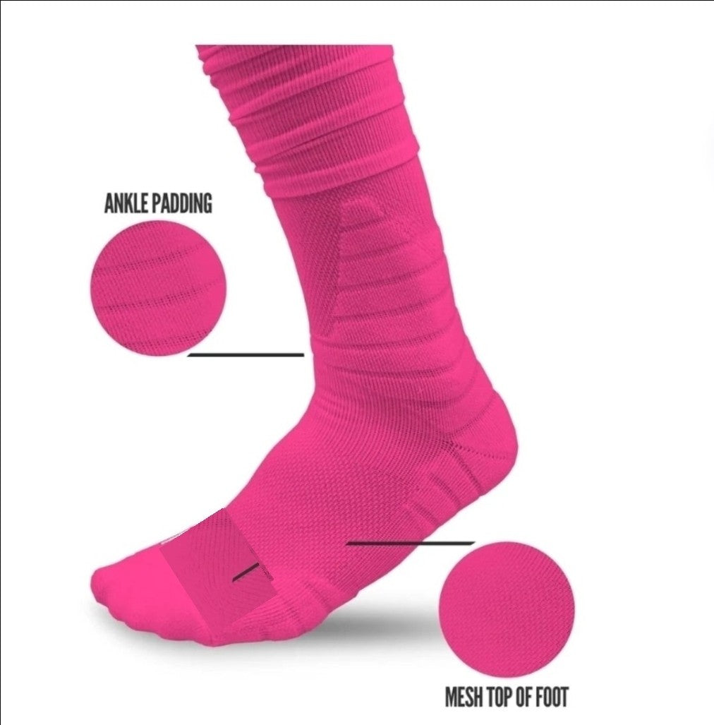 Pink Scrunch Socks
